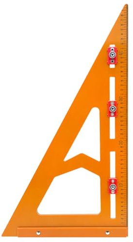 Saker Multi-Winkel-Messlineal – 2-in-1 Dreieck-Lineal Winkelmesser | Saker-Positionierungsdreieck-Lineal | Markierungslineal für Ingenieur , Dreieckslineal Messen, Positioniergenauigkeit