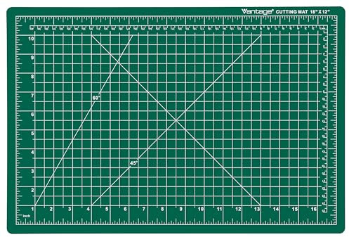 Dahle Vantage 10471 Premium-Schneidematte, selbstheilend, 30,5 x 45,7 cm, 1,27 cm Raster, 5 Schichten für maximale Heilung, perfekt zum Basteln und Nähen, Grün
