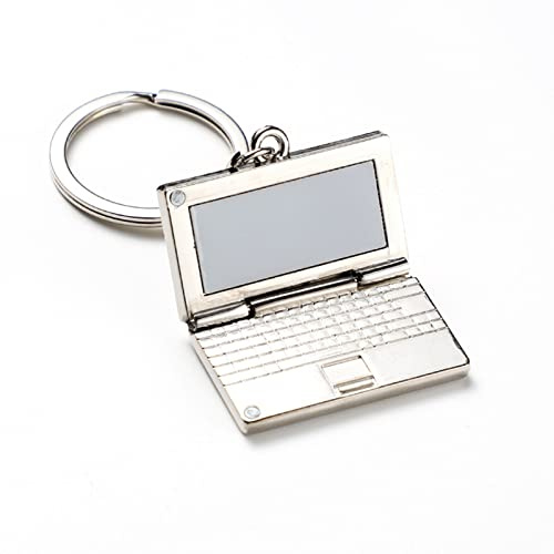 SUCHUANGUANG Portachiavi Simulazione Computer Laptop Pendenti Donna Uomo Portachiavi Auto Portachiavi Portachiavi Souvenir Gioielli Regalo Lega