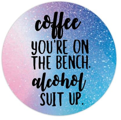 50 Pcs Stickers Coffee Youre on The Bench Alcohol Suit Up Decals Gift Tags Vinyl Stickers Quote Decals Stickers for Water Bottles Laptop Envelope Seals Goodie Bags 1.5 Inches