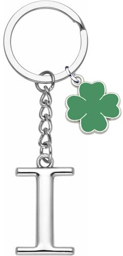YJYJZX Porte-clés Lettre Initiale A-Z en Argent - Pendentif Cadeau pour Amis, Soeurs, Femme et Homme - Anniversaire
