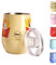 Tazza Termica in Acciaio Inossidabile con Tappo Termico - 300ml - Design Italiano Cup Thermo Patatine (Doppia Parete) Mantiene: 6 ore caldo e 12 ore freddo | Ideale per Tisane, Thè, Latte