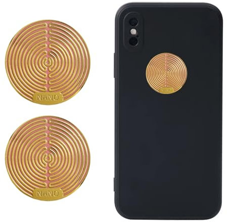 2 Stück Strahlenschutz Handy Aufkleber,Strahlenschützer Handy Strahlenschutz,EMF Blocker,Geräte Abschirmung Strahlungsblocker,EMF Sticker,The Handystrahlung Blocker für EMF Schutz Strahlenblocker
