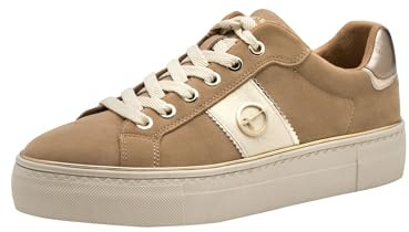 Tamaris Women's Flat Lace-Up Shoes, Camel, 4 UK