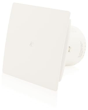 PUROVENT PRO Badlüfter mit Bewegungssensor 100 mm Ø, 98 m³/h, 15W, 37 dB(A), IPX4, Zeitschaltuhr 10 Sek–12 Min, leiser Betrieb, nur für Wandmontage