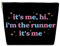 Ythuil Make-up-Tasche für Damen, Make-up-Tasche, Kosmetiktasche für Geldbörse, Geschenke für Marathon-, Radsportliebhaber, Parkrun, weibliche BFF-Freunde, I'm the Runner Make-up-Tasche, Bunt
