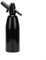 Sifone per acqua frizzante in alluminio, per gassate, fai da te, per cocktail, succhi di frutta e bevande gassate (nero)