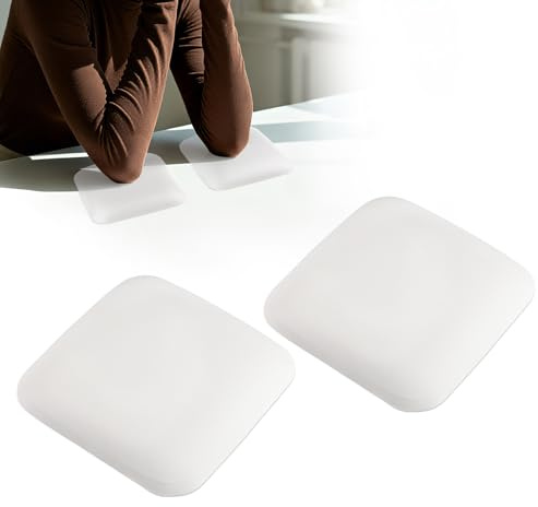 TOROKOM 2PCS White Elbow Rest for Nails Tech, Hand Rest Nails Tech | Soft Rest-Nail Arm Rest Non-Slip Comfortable Padding Base, Square Elbow Pad For Salon/Home Manicure, Reduces Elbow Fatigue