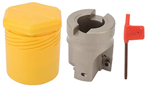 3 Flute Face Mill Head, CNC Lathe Milling Cutter Tool, Special Helical Offset Design with 40Cr Material for Metal Roughing and Plane Machining