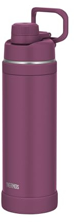 THERMOS ULTRALIGHT MAX Isolierflasche 1,00 l, 24 h kalt, mulberry mat | 12 h heiß, ultraleicht, absolut dicht, Edelstahl-Trinkflasche mit Tragegriff, für Sport, Outdoor & Reisen, lila