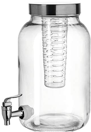 LEONARDO HOME Montana :cool Getränkespender, Volumen 3,8l, B/H/T: 15,5/26/15,5cm, Klarglas und Kunststoff, 050777