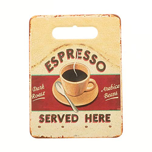 Ingrosso e Risparmio Tagliere Rettangolare in Ceramica con Decorazioni Tema caffè bomboniere Vintage utili Matrimonio (Senza confezionamento)