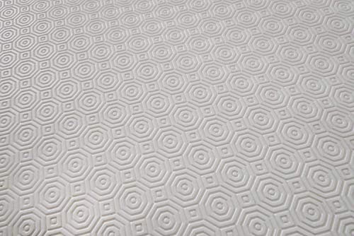 Soleil d'ocre Tischdecke, PVC, Weiß, 140 x 240 cm