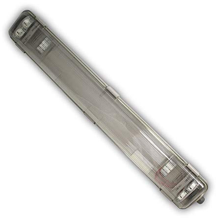 BRAYTRON Wannenleuchte | Feuchtraumleuchte | LED | 60cm | 120cm | 150cm | 1-flammig | 2-flammig (warmweiß (3000 K), 60cm | einflammig)