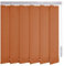 Sonnenschutz-HH® - Lamellenvorhang orange-terracotta - Breite 140 cm x 70 cm Höhe - Office Verdunkelungslamellen für Bildschirmarbeitsplätze Lamellenbreite 127mm Vertikaljalousie Vertikalanlage