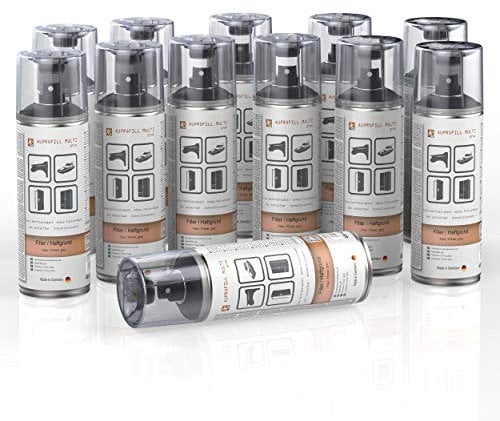 AUPROTEC Haftgrund Füller AUPROFILL MULTI Filler Grundierung für Autolack Primer Spray grau 12x 400ml