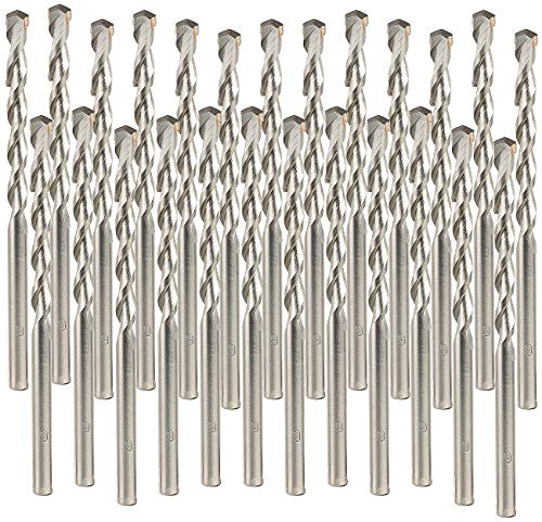 AGT Mauerwerk Bohrer: 5er-Set Beton-Bohrer-Set für Schlag- und Drehbohrer, 6 mm, je 5 Stück (Bohreraufsatz mit Zylinderschaft, Bohrfutter, Akku)