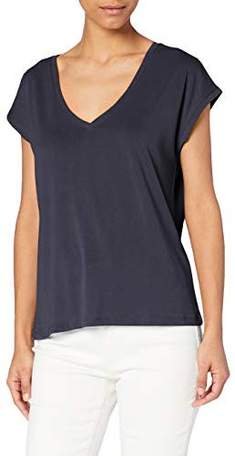 VERO MODA Damen VMFILLI SS V-Neck Tee GA NOOS T-Shirt, Ombre Blue, XL