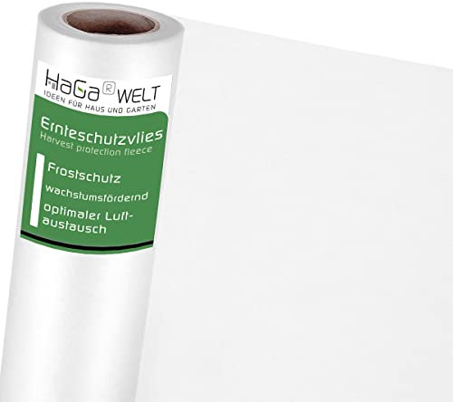 HaGa Abdeckvlies 23g/m² in 4,2m Breite - Frostschutzvlies für Pflanzen - atmungsaktives Frühbeet Vlies - Für Abdeckungen von Hochbeeten (Meterware)