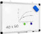 ACAZA Magnetisches Memoboard, Aluminiumrahmen, mit 1 Marker und Markerhalter, für Schule, Küche, Büro, 40 x 60 cm