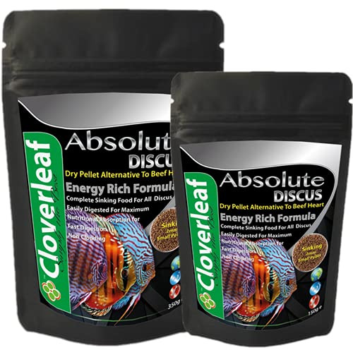 Cloverleaf 350g Absolute Complete Sinking Discus Diet Pellet Food