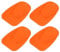 Motoforti 4 Stück Motorrad Seitenständer Platte Motorradständer Stützplatte Ständer Pad Universal Verlängerungspad Orange