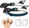 INWOSNEY Linterna frontal LED con zoom, paquete de 2 faros recargables, tira de 1000 lúmenes, linterna profesional, 270 luces brillantes, sensor de movimiento, impermeable, ajustable, camping, correr,