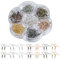140 Pezzi Ganci Orecchini Fai Da Te Senza Nichel 18 mm 7 Colori Monachelle Placcati Ipoallergenici per Gioielli - Bronzo, Argento, Oro, Nero