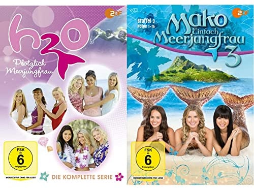 H2O - Plötzlich Meerjungfrau - Die komplette Serie [12 DVDs] & Mako - Einfach Meerjungfrau Staffel 3 [2 DVDs]
