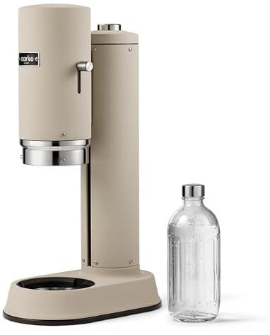 Aarke Carbonator Pro, Machine à Soda avec Bouteille en Verre, Finition Sand