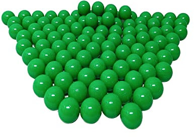 100 Bio Bällebad Bälle aus nachwachsenden Zuckerrohrrohstoffen (8cm Ø, Dunkelgrün 79)