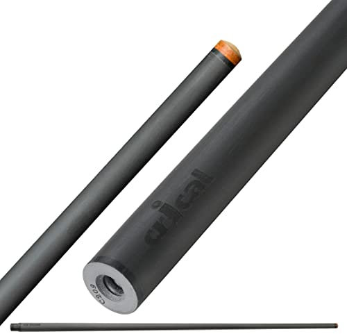 CRICAL Uniloc Billardqueue aus Kohlefaser, 1 Schaft, 11,5 mm/12,5 mm Spitze, niedrige Ablenkung, ultraglatt, einfach zu kontrollieren, Billardqueue-Stockschaft, 73,5 cm