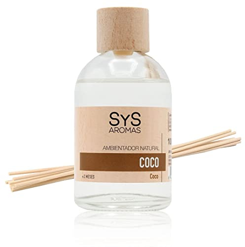 Laboratorio SYS Lufterfrischer Mikado Coco 100 ml Duftstäbchen Diffusor 100 ml mit Rattanstäbchen Kokosnuss