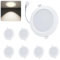 WeshLMPO LED Einbaustrahler 230V Flach 6er Set, 4W Deckenstrahler LED Spots, IP44 Deckenspots Led Einbauleuchten 380 Lumen Neutralweiß 4000K, für Schlafzimmer Badezimmer Wohnzimmer Küche