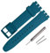 Rihahisy Ersatz-Uhrenarmband aus Silikonkautschuk für Swatch, 17 mm