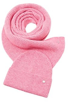 ESPRIT Damen 113EA1Q320 Geschenkbox Schal Mütze, 660/PINK Fuchsia, 1SIZE