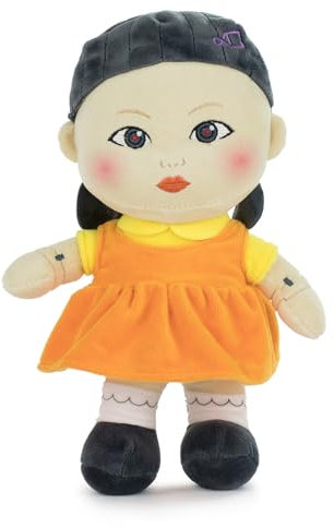 Puppe des Tintenfisch-Spiels SQUID GAME The Challenge Peluche - 28 cm hoch