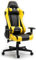 GTRACER Pro Gaming Sedia ergonomica da ufficio, braccioli regolabili, ecopelle PU, cuscino lombare e cuscino (nero - giallo)