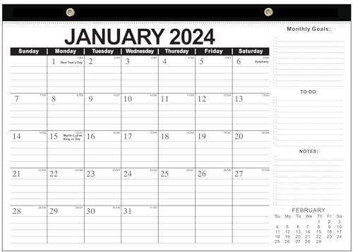 Calendar 2024-2025, Floral Wall Calendar January 2024 To June 2025 Monthly Calendar, 18 Month Wall Calendar Monthly View Ideal for Planning and Organizing Your Home or Office (E)