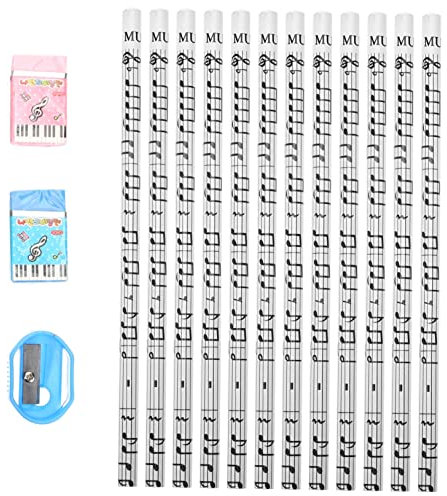 TEHAUX 36 Stück Schattierstifte Klassenzimmerbedarf Weißer Bleistift Schreibstift Bleistift Geschenk Runde Notizzettel Holz Weihnachtsstifte Für Kinder Groß Büro Kind