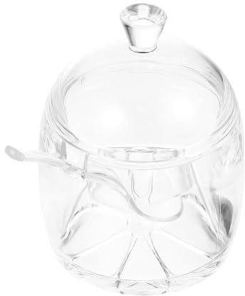 Cabilock tarro de especias terrario de cristal con tapa tarros de condimentos contenedor de azúcar botella de almacenamiento de sabor hoja suelta Botellas de condimentos salero