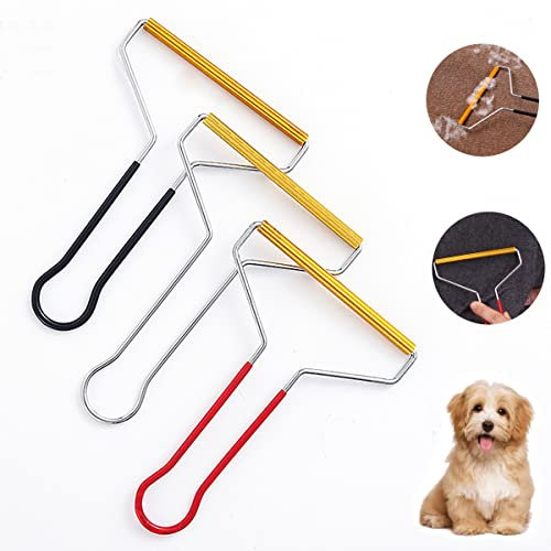 NEINUO 3 Pack Portable Lint Remover Cleaner, Pet Hair Remover, Lint Rollers, Clothes Fuzz Remover, Carpet Scraper Lint Shaver Pet Hair from Clothing Furniture Blanket Stair Carpets/8051
