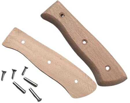 Milageto Manico per Coltello da Macellaio Manico per Coltello in Legno Coltello Portatile Accessorio per Coltello da Cucina Manico di Ricambio per Campeggio