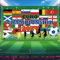 Shinybox 2024 Fußball EM Deko, Extra Große Europameisterschaft Fußball 2024 Banner, Fahnen für Fußball Euro 2024 Banner, EM Dekoration 2024 Deutschland Europameisterschaft Partydeko 180 x 110cm(A)