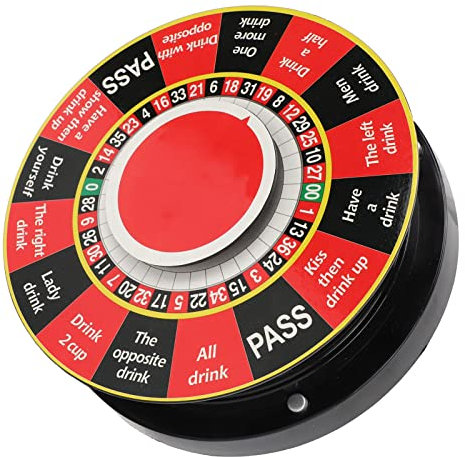 TTOCAR Preisrad-Roulette-Spielrad, Elektrisches Spin-Rad-Roulette-Spiel-Trinkrad für die Home-Party-KTV-Bar