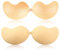 Ruayia Kleber-BH Sticky Bra Klebebh BH Rückenfrei Push-Up, Rückenloser BH, Silikon-Brustwarzenpolster wiederverwendbar Unsichtbarer BH Trägerloser -Beige - C