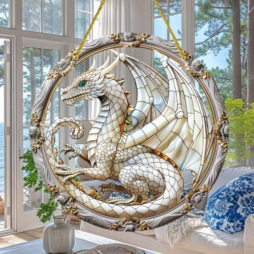 Schöne Hof Drachenskulptur, Kunstharz Drachenskulptur Garten,Drachen deko Figuren,Drachen Figuren Garten Klein, Ornament, Gartendrache,Baum-Dekor (1pcs)