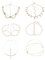 KGDUYC 6 Stück Kopfschmuck, Boho Stirnband Kopf Perle Quaste Kette Gold Kopf Kette Schmuck Haarband Kette Gold Kopfkette für Frauen und Mädchen - 6 Stile