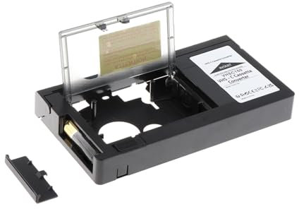 AsrMyjcx Adaptateur de Cassette VHS C Cassettes VHS Professionnelles 12 Mm Svhs Svhs-c vers VHS
