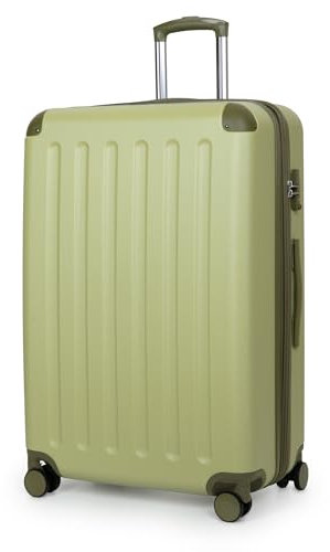 Hauptstadtkoffer - Spree - Großer Hartschalen-Koffer, Trolley Rollkoffer Reisekoffer mit Erweiterung, 4 Doppel-Rollen, 77 cm, 108 L, Erweiterung, TSA, Kiwi